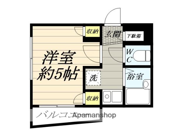 トップ小田急相模原(ワンルーム/1階)の間取り写真