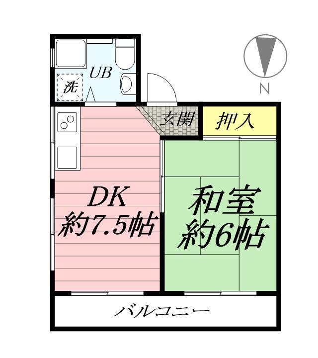 江ノ島 シーサイドマンション 3階階 間取り