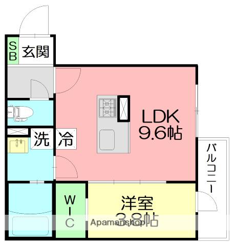 沼井様計画(1LDK/2階)の間取り写真