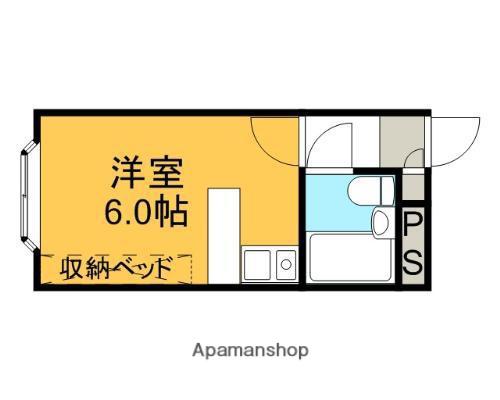 メゾンド萩(ワンルーム/1階)の間取り写真