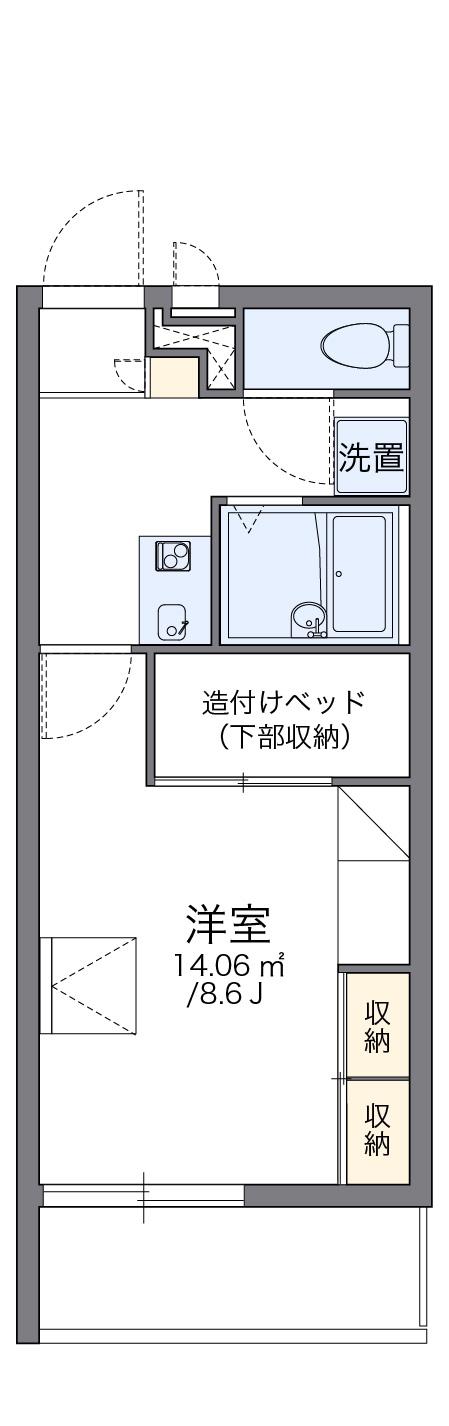 レオパレスソワ メゾンⅢ(1K/3階)の間取り写真
