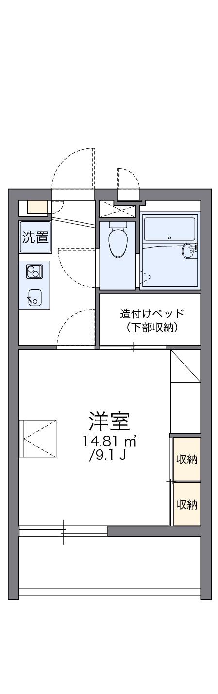 レオパレスソワ メゾンⅢ(1K/1階)の間取り写真