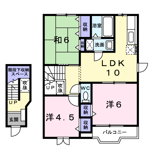 アンフィニ(3LDK/2階)の間取り写真