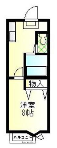 クラウンハイツ3(1K/1階)の間取り写真