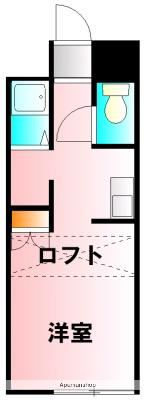 プチメゾン蛍(ワンルーム/2階)の間取り写真