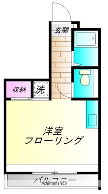 BAAN萬(ワンルーム/3階)の間取り写真