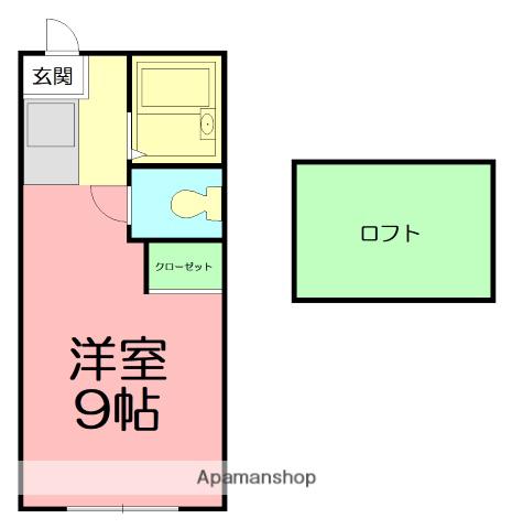 パレーシャル湘南館Ⅰ(ワンルーム/2階)の間取り写真