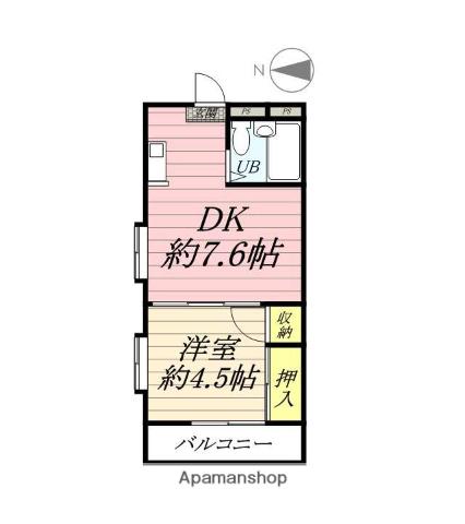 マリンピア茅ヶ崎 2階階 間取り