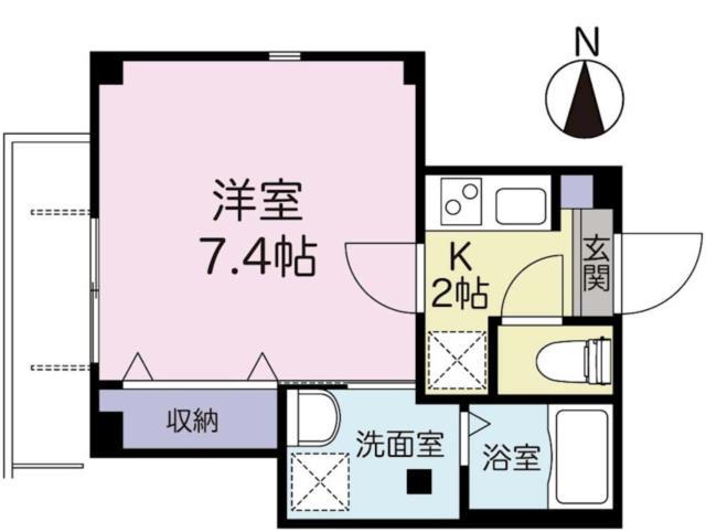 FELIX330(1K/2階)の間取り写真