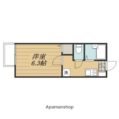 コースト辻堂(1K/2階)の間取り写真