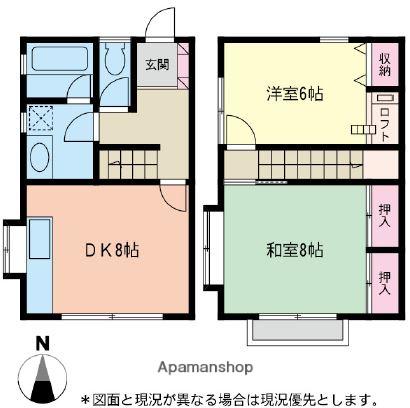Ｋテラス(2DK)の間取り写真
