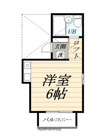 ドルフ鶴巻NO11(ワンルーム/2階)の間取り写真