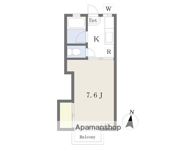 コーポいずみⅢ(1K/2階)の間取り写真