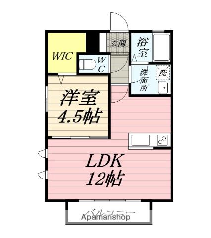 センチュリーハイムⅥ(1LDK/2階)の間取り写真
