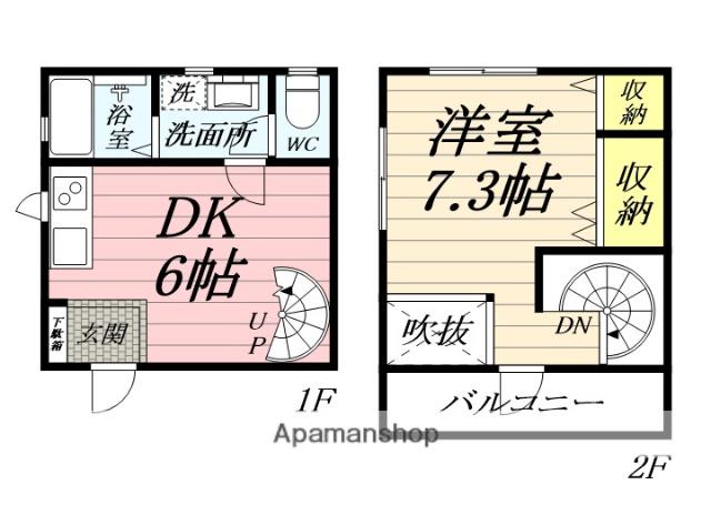 KEED NO MORI 2(1DK/1階)の間取り写真