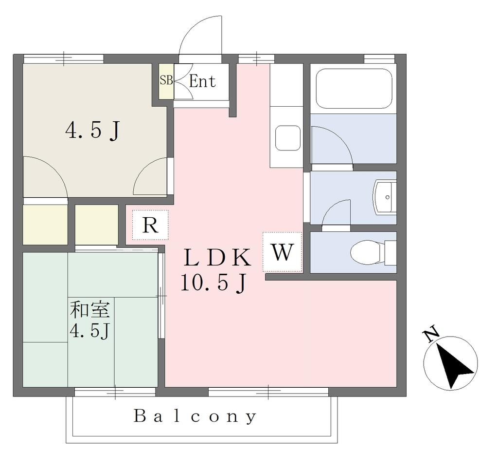 コーポ宮前(3DK/2階)の間取り写真