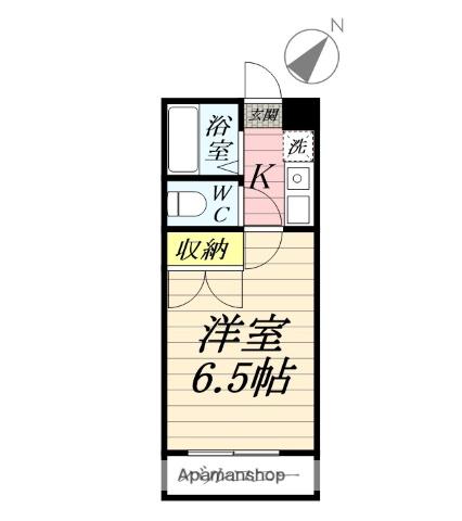 コスモスNO.2(1K/2階)の間取り写真