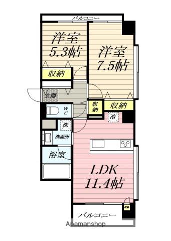 エムズタワー栄町 5階階 間取り