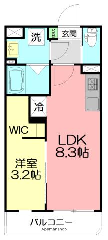 伊勢原市桜台3丁目計画(1LDK/2階)の間取り写真