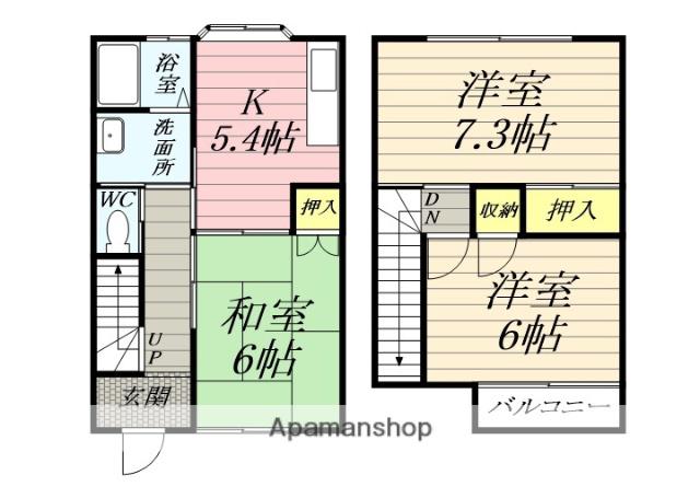 サザンコートしほみ(3K)の間取り写真