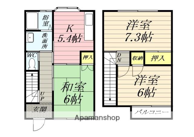 サザンコートしほみ(3K)の間取り写真