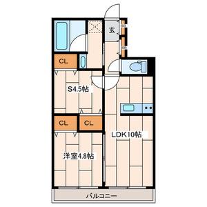  大和市中央5丁目計画(1SLDK/2階)の間取り写真