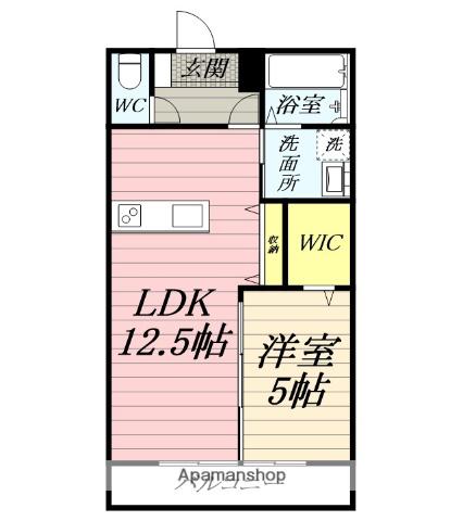 エスペレンサⅡ(1LDK/2階)の間取り写真
