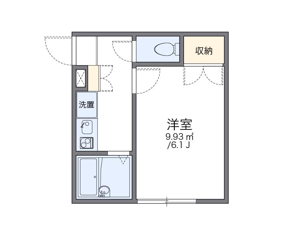 レオパレスファナーリ 1階階 間取り