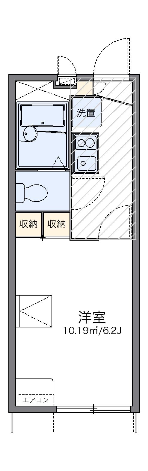 レオパレス鎌倉台 1階階 間取り