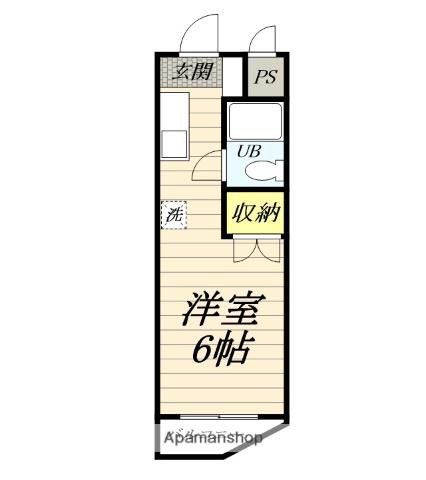 サンハイツ妻田(ワンルーム/3階)の間取り写真