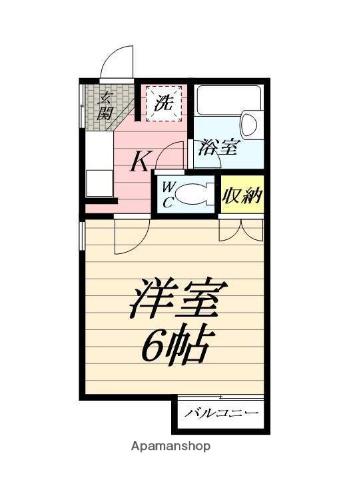 ホワイトレジデンス1(1K/1階)の間取り写真