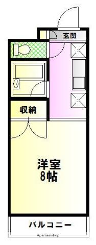 伊勢原コーポフロンティア 3階階 間取り