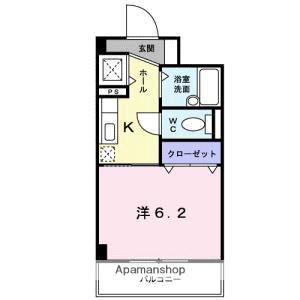 ベル・ピリカ(1K/3階)の間取り写真