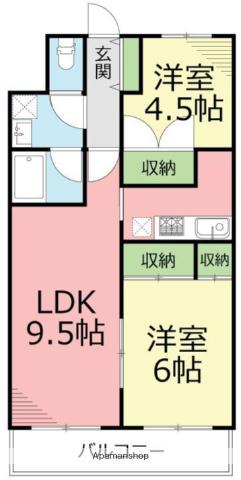 マルベリー平塚 2階階 間取り