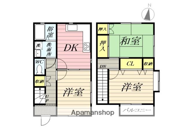 ツインクルハウス(3DK)の間取り写真