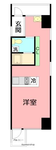 VIVANT(1K/8階)の間取り写真