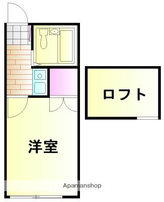 ロイヤル鴨宮(1K/1階)の間取り写真