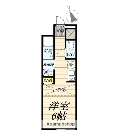 プチメゾン蛍(ワンルーム/2階)の間取り写真