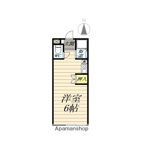 プチメゾン栢山(ワンルーム/2階)の間取り写真