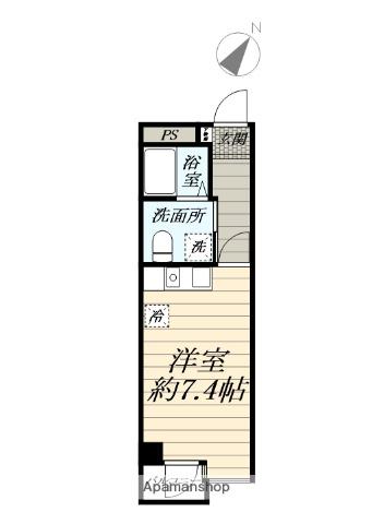 パークヒルズ茅ヶ崎(ワンルーム/3階)の間取り写真