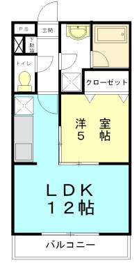 エミーナ(1LDK/3階)の間取り写真