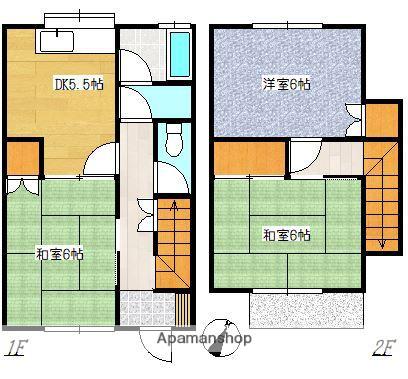 日比野ハイツＢ(3K)の間取り写真