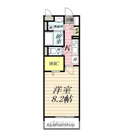 CHARM・Y湘南A(1K/3階)の間取り写真
