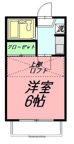 マリンコーポ片瀬江ノ島第2(1K/1階)の間取り写真