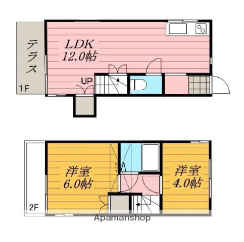 マローパレス(2LDK)の間取り写真