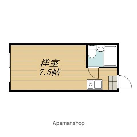 パレーシャル湘南館2(ワンルーム/2階)の間取り写真
