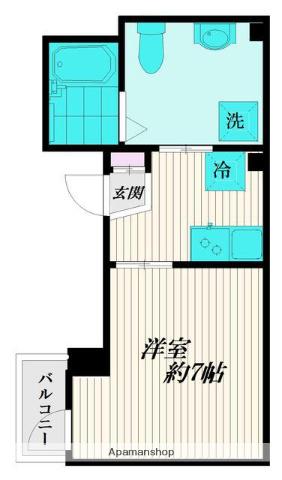 AR厚木旭町ウエスト(1K/3階)の間取り写真