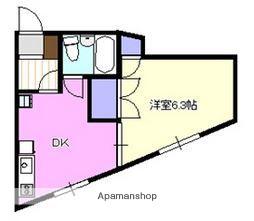 メゾン香川(1DK/1階)の間取り写真