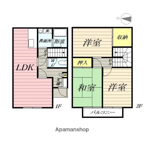 ベルハイム(3LDK)の間取り写真