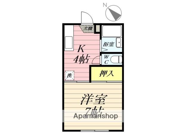 メゾンコイズミⅢ(1K/2階)の間取り写真